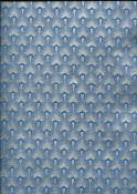 Ardec argent fond bleu, papier fantaisie indien