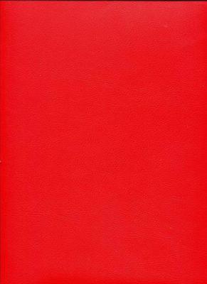 Chevreau rouge, papier simili cuir
