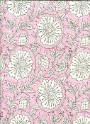 Papier fantaisie jardin indien rose