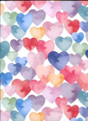 Papier fantaisie coeur d'encre