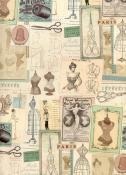 Haute couture, papier fantaisie italien