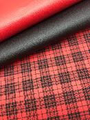 Tartan rouge, papier fantaisie indien
