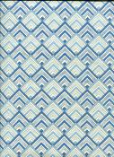 Angle bleu et or fond ivoire, papier fantaisie indien
