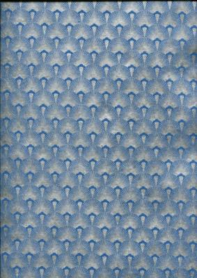 Ardec argent fond bleu, papier fantaisie indien