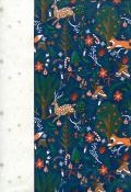 papier fantaisie de Noël, la forêt enchantée