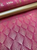 Gatsby or fond cerise, papier indien