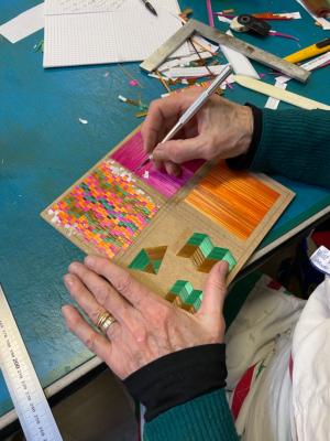 Stage d'initiation à la  marqueterie de paille (niveau 2), samedi 8 avril 2023