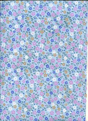 Papier japonais chiyogami, liberty bleu