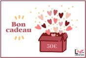 Carte bon cadeau 50 €