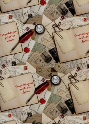 Correspondance, papier fantaisie italien
