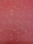 Fleur de cerisier or fond rouge, papier fantaisie indien