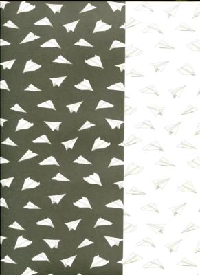 Origami recto verso noir et blanc, papier fantaisie
