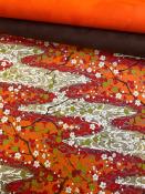 Papier japonais chiyogami pommier orange
