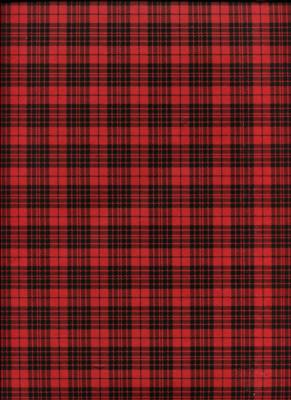 Tartan rouge, papier fantaisie indien