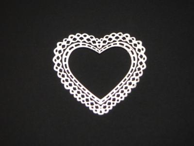 La plaque métallique coeur
