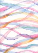Papier fantaisie, vague arc en ciel