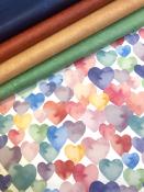 Papier fantaisie coeur d'encre