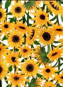 Papier fantaisie anglais, les tournesols