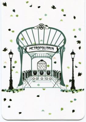 Carte d'art, le métro de Paris