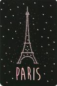 Carte d'art, Paris coeur rose