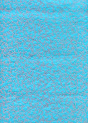 Damas turquoise, papier fantaisie