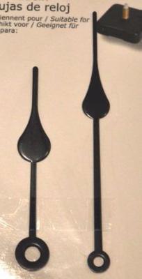 Aiguilles gouttes pour horloge