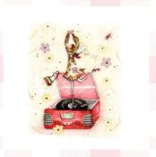 Fée qui danse VW04, carte d'art