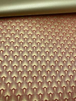 Ardec or fond rouge, papier fantaisie indien
