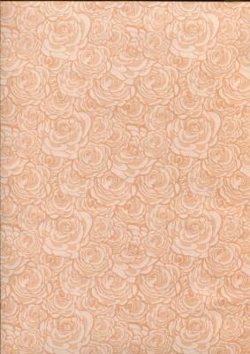 Mille roses orangées, papier fantaisie