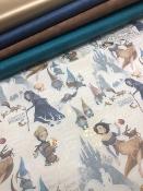 Blanche neige, papier fantaisie italien