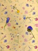 Myosotis et fleurs des champs, papier fantaisie