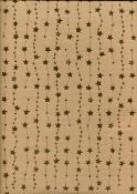 Guirlande d'étoiles, papier fantaisie de Noël