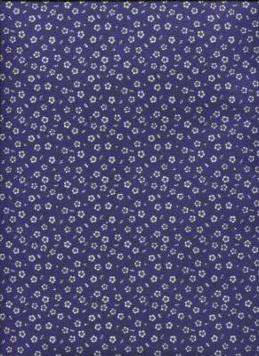 Petites fleurs fond violet, papier japonais
