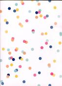 Papier fantaisie anglais, averse de confettis