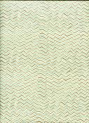 Ligne brisée vert d'eau et or, papier indien