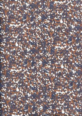 Papier fantaisie indien, granité bleu et or
