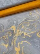 Marbré gris et or, papier fantaisie indien