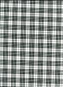 Tartan noir et blanc, papier fantaisie indien