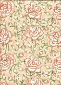 Papier fantaisie indien rose de Jaipur orangée