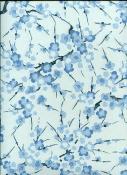Papier japonais chiyogami fleur de prunier bleue