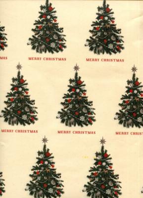 Sapin Merry Christmas, papier fantaisie de Noël