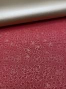 Fleur de cerisier or fond rouge, papier fantaisie indien