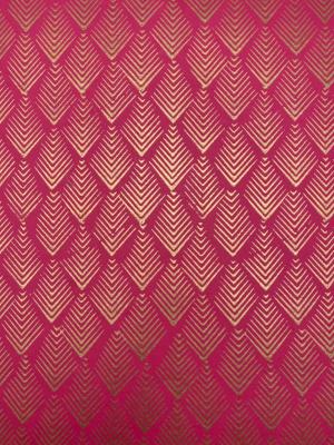 Gatsby or fond cerise, papier indien