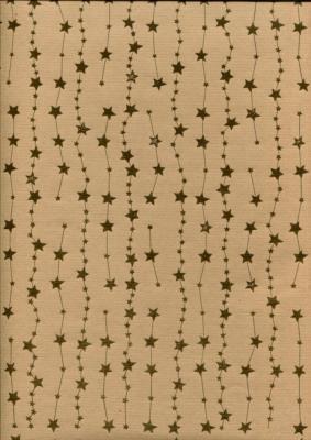 Guirlande d'étoiles, papier fantaisie de Noël