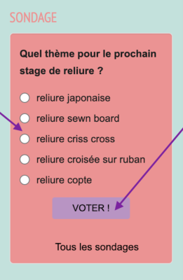 Stage de reliure mercredi 6 mars 2024,  thème à définir ...