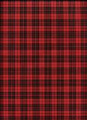 Tartan rouge, papier fantaisie indien