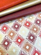 Papier fantaisie indien, rayon terre de Sienne