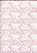 Arabesque rose nacré, papier fantaisie