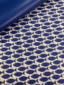 Papier fantaisie népalais, poisson bleu