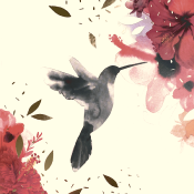 Le colibri, carte d'art 